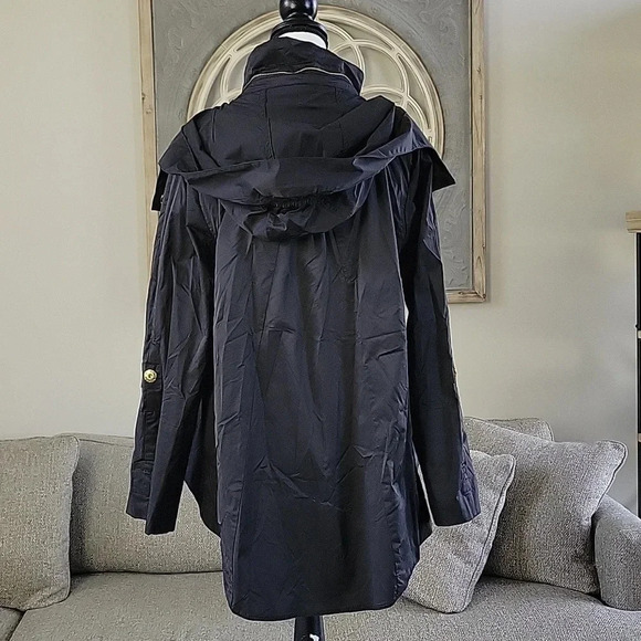 Ciao Milano 1969 Savina Water Resistant Zip Up Hooded  Size Large Rain Jacket - Picture 7 of 17